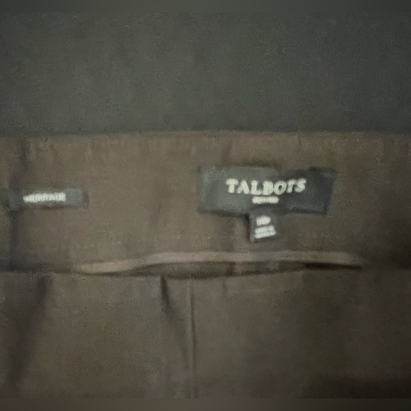 TALBOTS HERITAGE BROWN ANKLE SIZE 14 PETITE PANTS. INSEAM 28” WAIST 17” (34”) - Picture 7 of 7